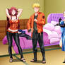 Young Kushina, Naruto and Sakura baa-chan