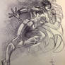 Batwoman Ballpoint Pen Sketch 2