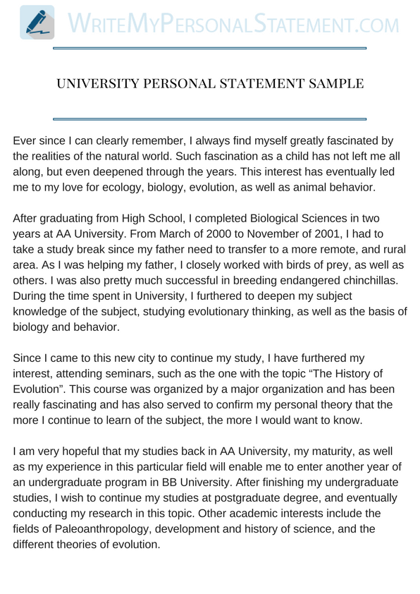 University Personal Statement Sample by MyPSSamples on DeviantArt