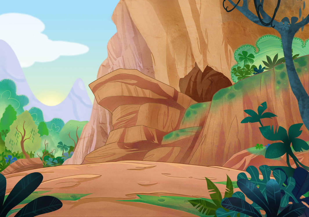 Cliff BGdesign for animations by preneko2 on DeviantArt