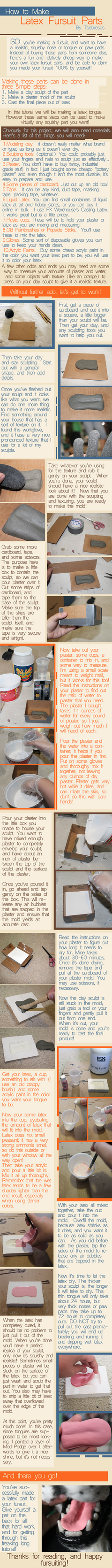 How to Make Latex Fursuit Parts: Tutorial by Tsebresos