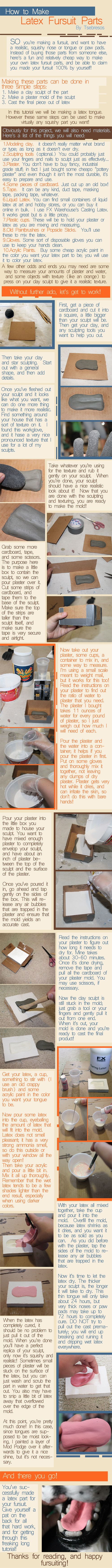 How to Make Latex Fursuit Parts: Tutorial by Tsebresos