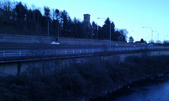 Bluey Evening - River Taff