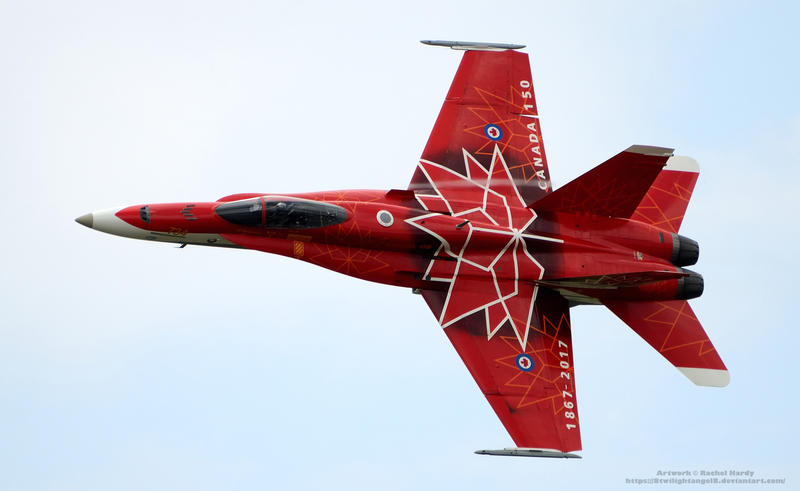 Canada 150 CF-18 Hornet by 8TwilightAngel8