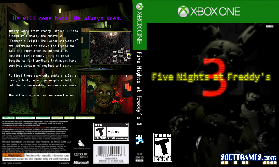 Five Nights at Freddy's 3 Price on Xbox