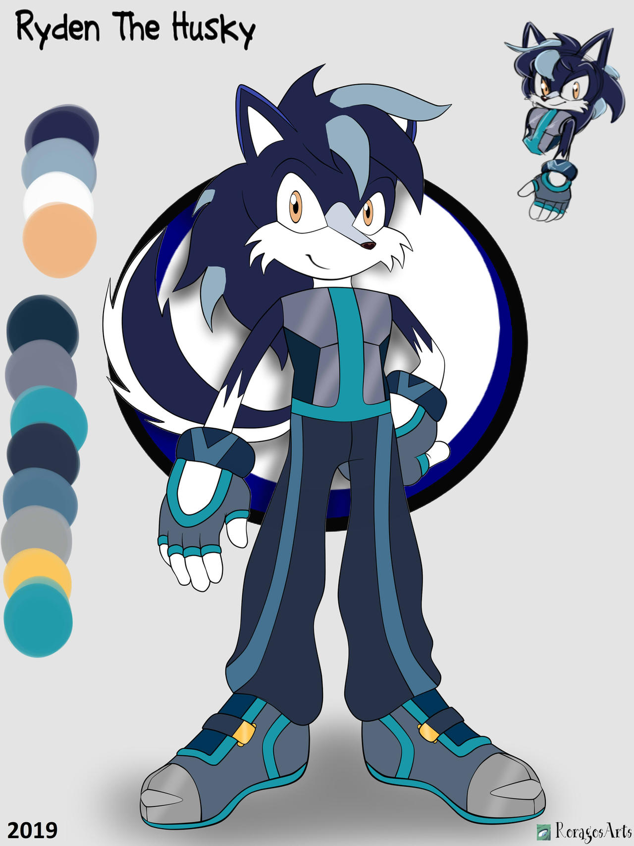 Hugger Ryden Ryden The Husky by RoragosArts on DeviantArt