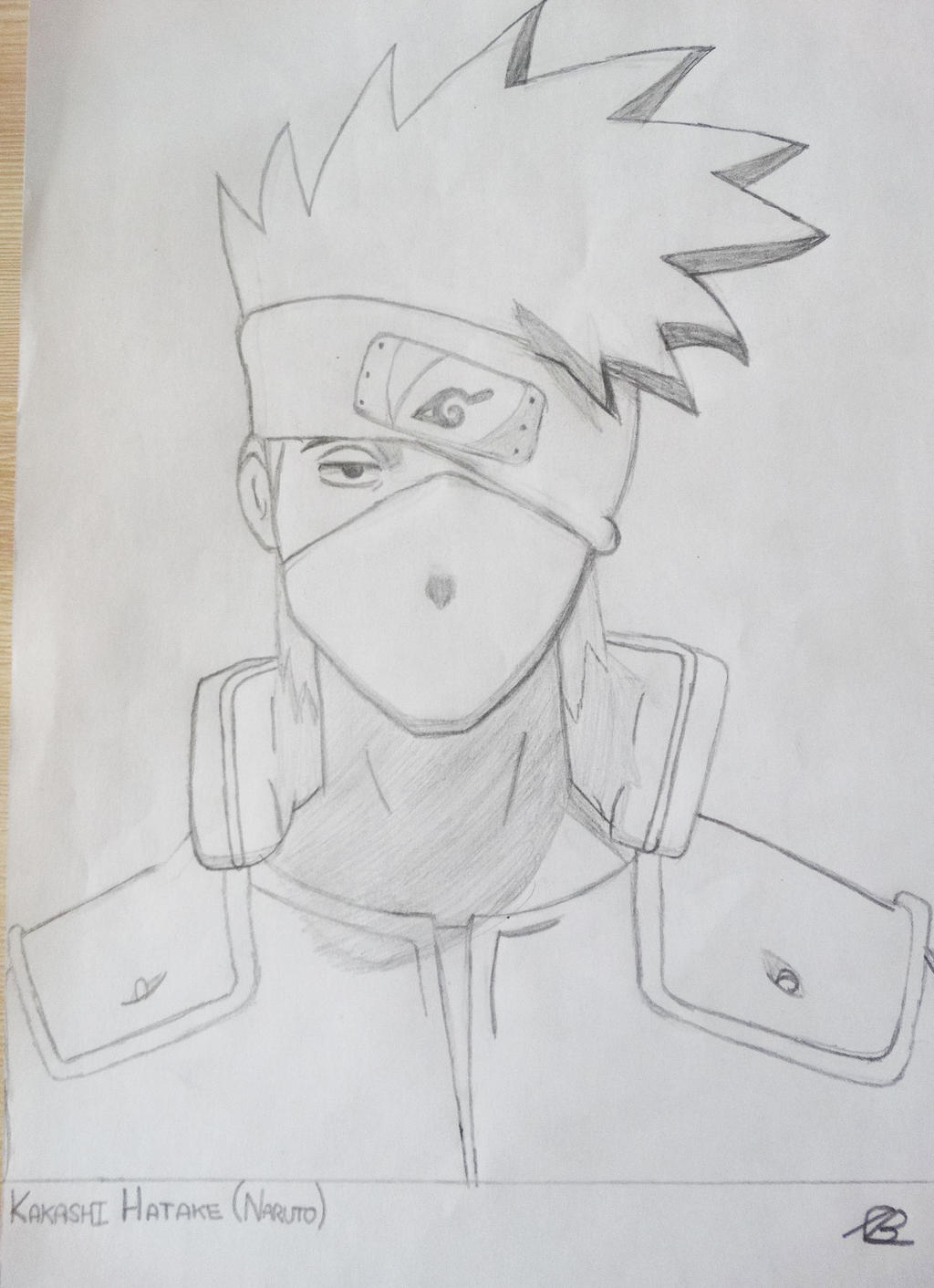 How to draw Kakashi from Naruto., Hiroshi Yoshi