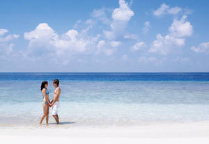 Beach Couple 2 by sharadhaksar Beach Couple 2 by sharadhaksar