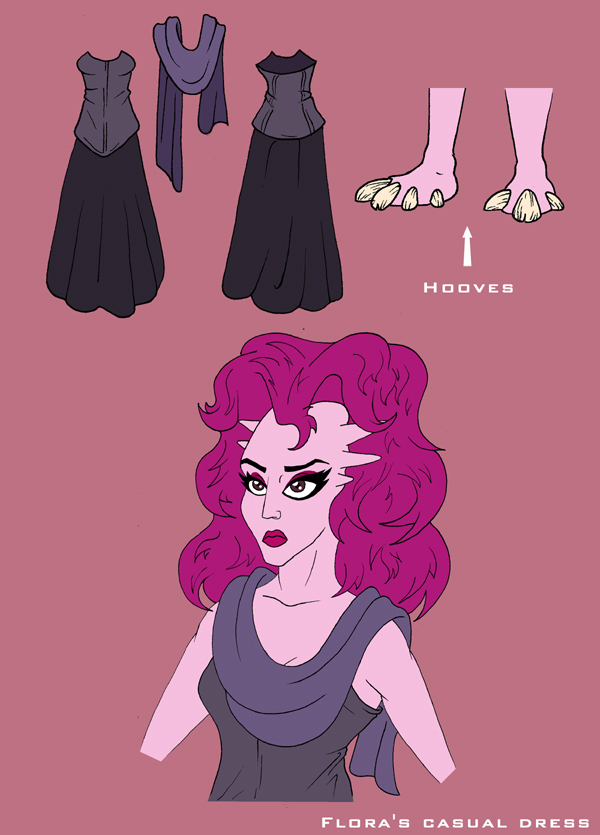 Flora's casual outfit sheet