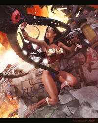 wonder woman vs starro by artdude41