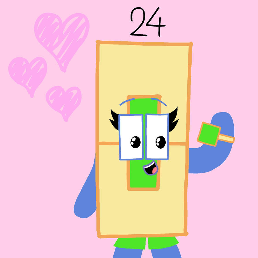 Numbers Chapter 24 Craft Numberblock 24 in my art style! by DianaTaylorFelicity on DeviantArt
