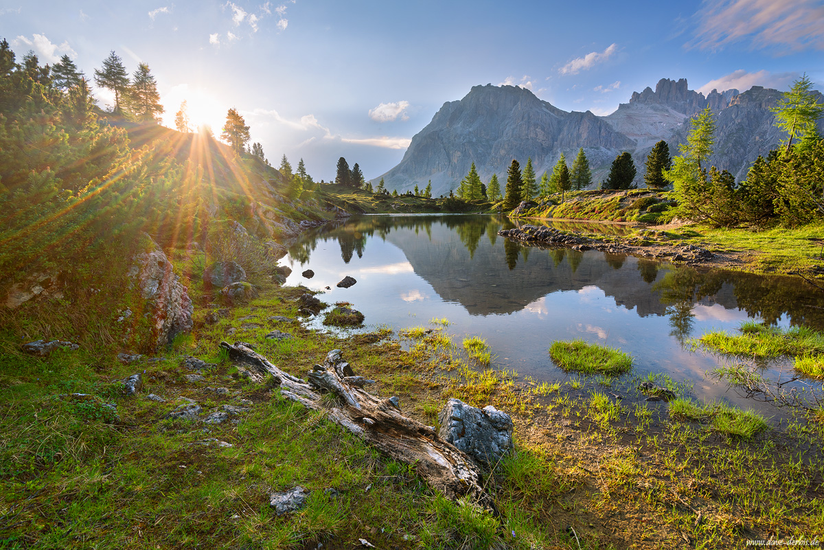 Lago di Limides Sun