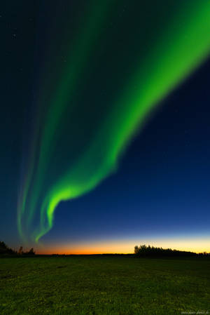 Northern Lights Sunset by Dave-Derbis