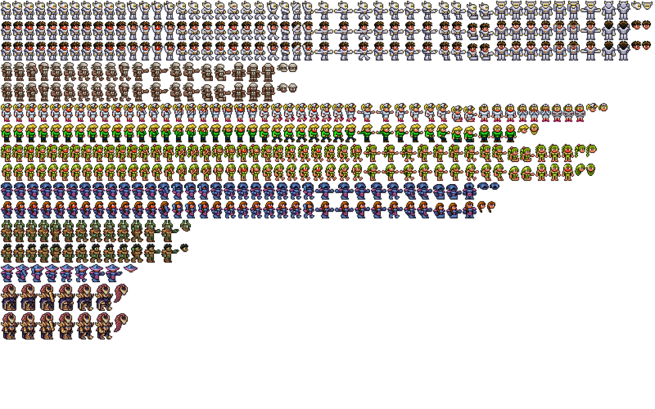 The Champion of Terraria Spritesheet by Skoores on DeviantArt