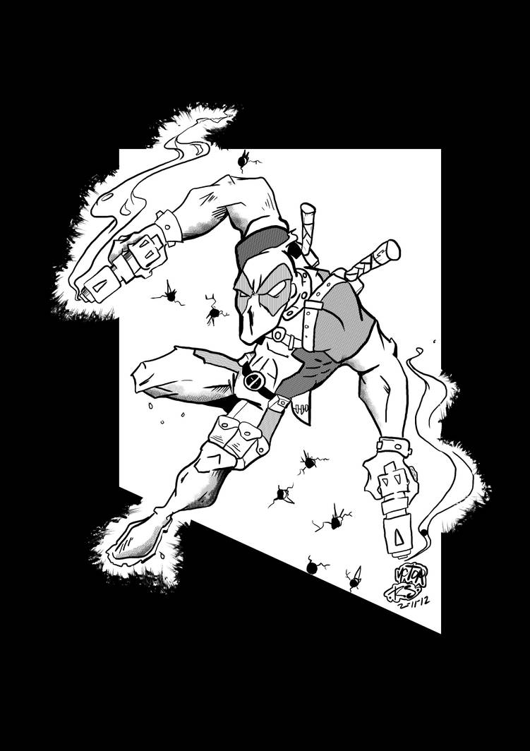 Deadpool Digital Ink by salazar44 on DeviantArt
