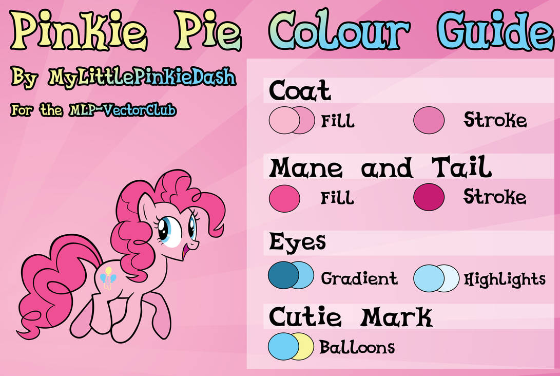 Pinkie Pie Colour Guide by Atmospark