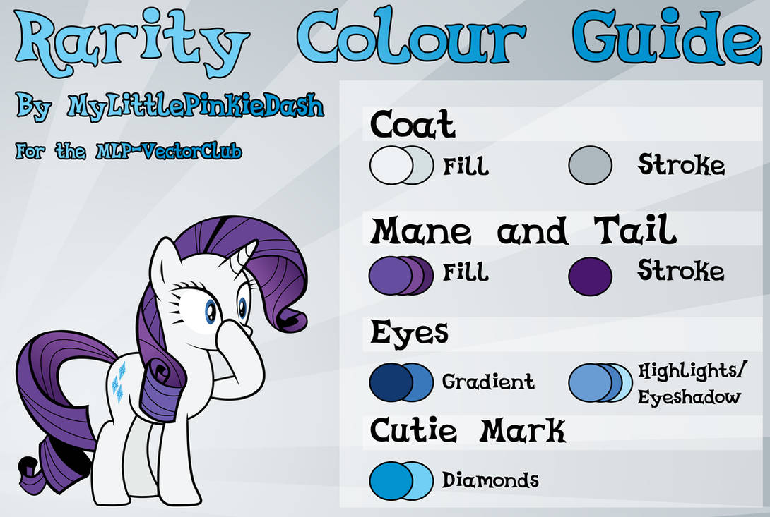 Rarity Colour Guide by Atmospark