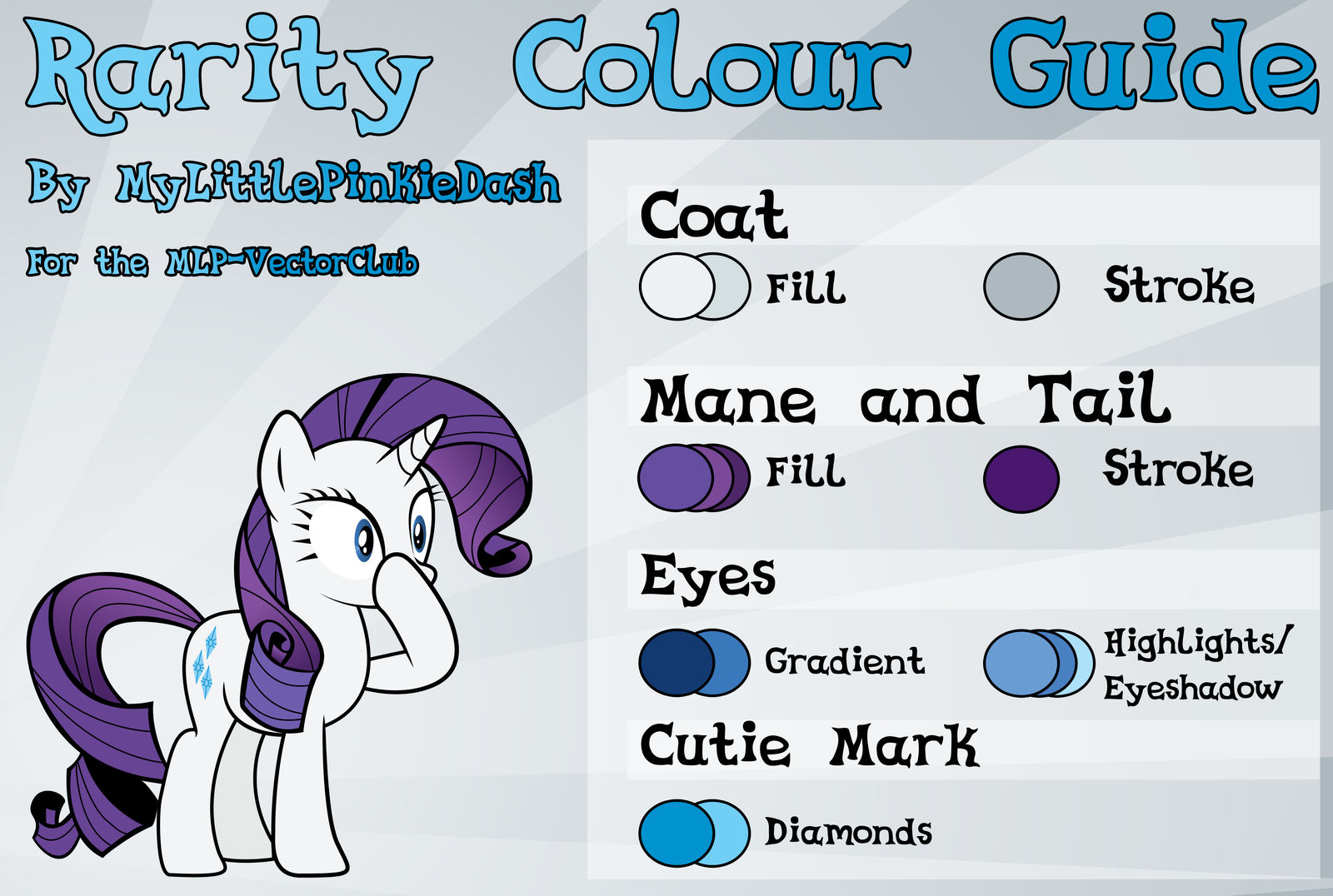 Rarity Colour Guide by Atmospark