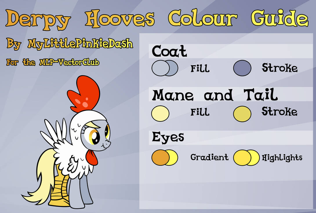 Derpy Hooves Colour Guide by Atmospark