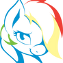 Stylised Rainbow Dash