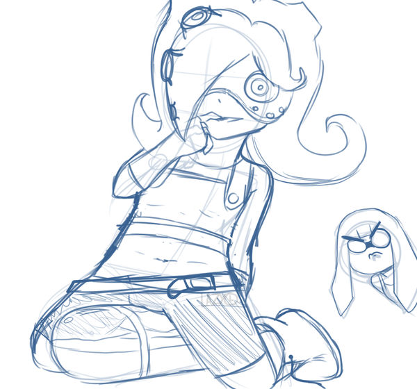 Octopus girl from splatoon