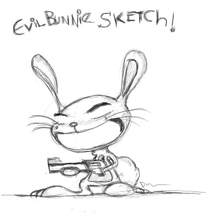 evil bunny sketch