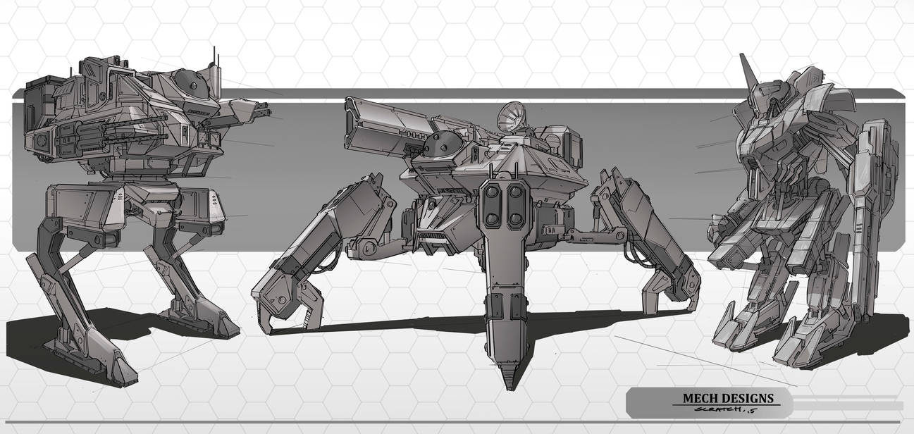 Mech Doodles by TherealSCRATCH on DeviantArt