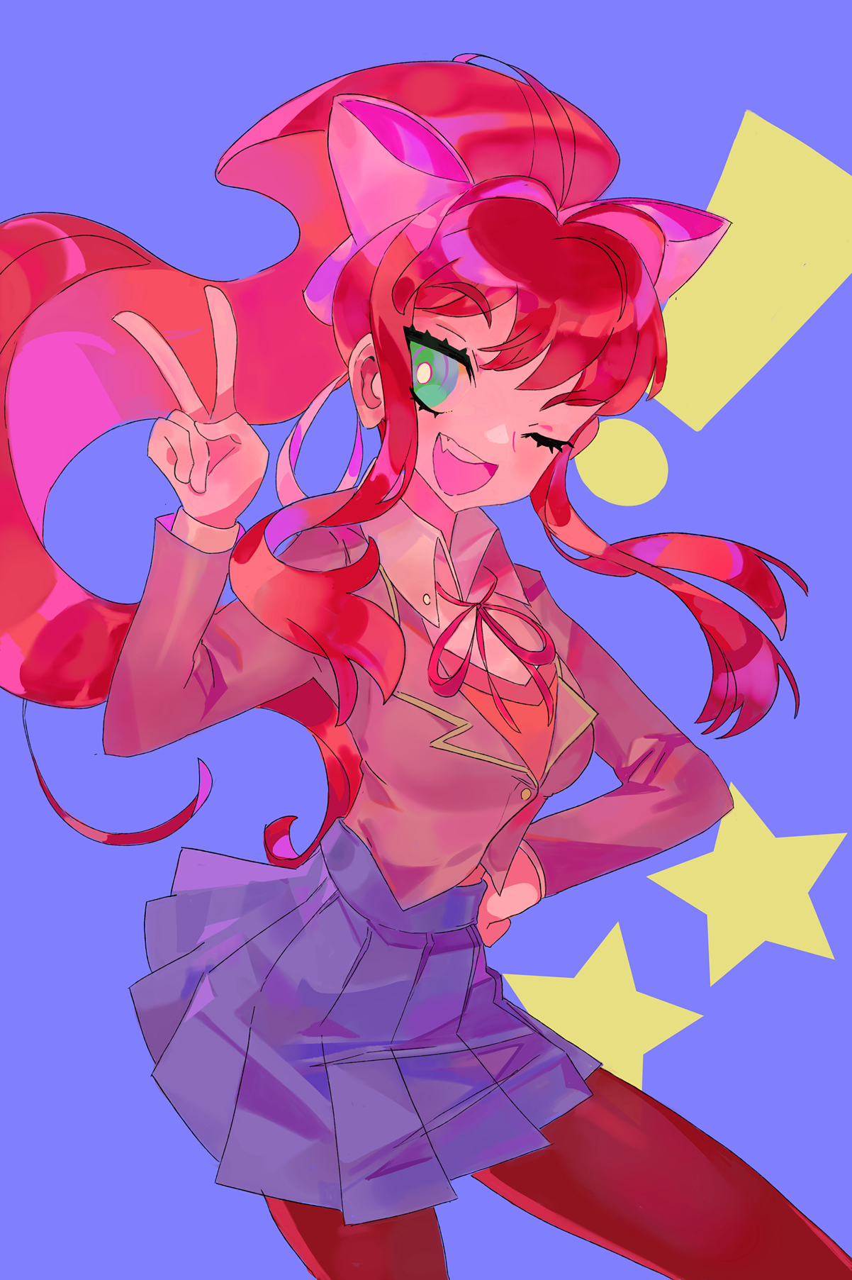monika ddlc 3 by ran-ran-ruuu on DeviantArt
