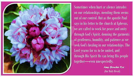 God's healing in our relationships...