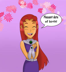 Happy Birthday from Starfire by HyperSpaceOddity