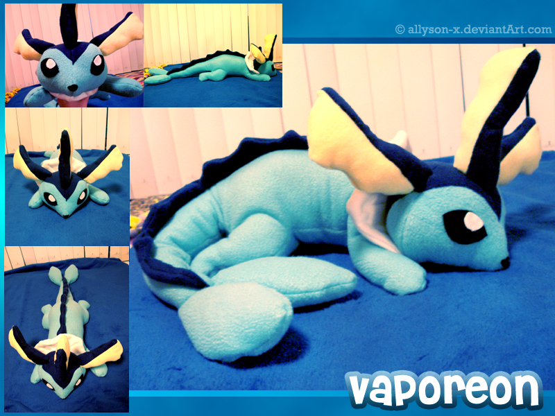 Vaporeon Plush by Allyson x on DeviantArt