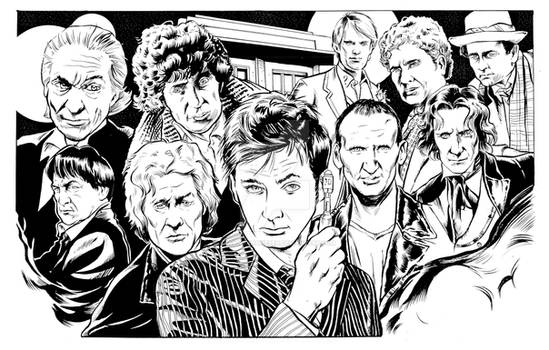 Doctor Who Line Art