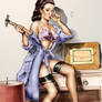 Gil Elvgren Ink study Colour