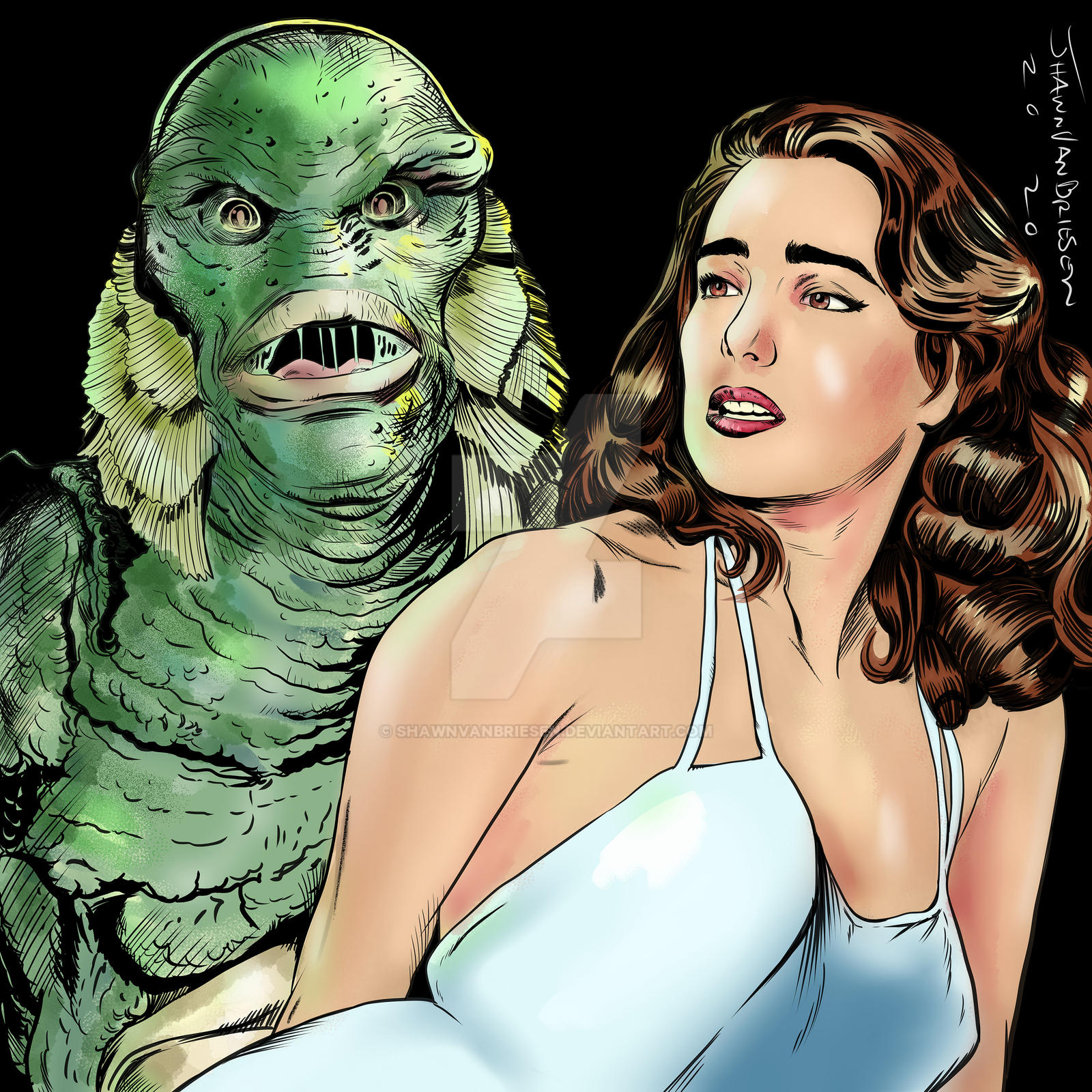 Creature From The Black Lagoon 1954 By Shawnvanbriesen On Deviantart Creature From The Black Lagoon 1954 By Shawnvanbriesen On Deviantart
