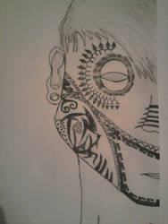 Tattoed face ( sketch )