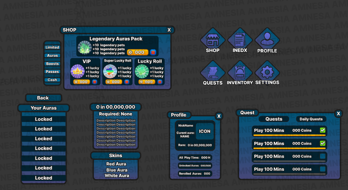 Game Gui Rng Roblox rng game ui pt.1 by Amnessiiaa on DeviantArt