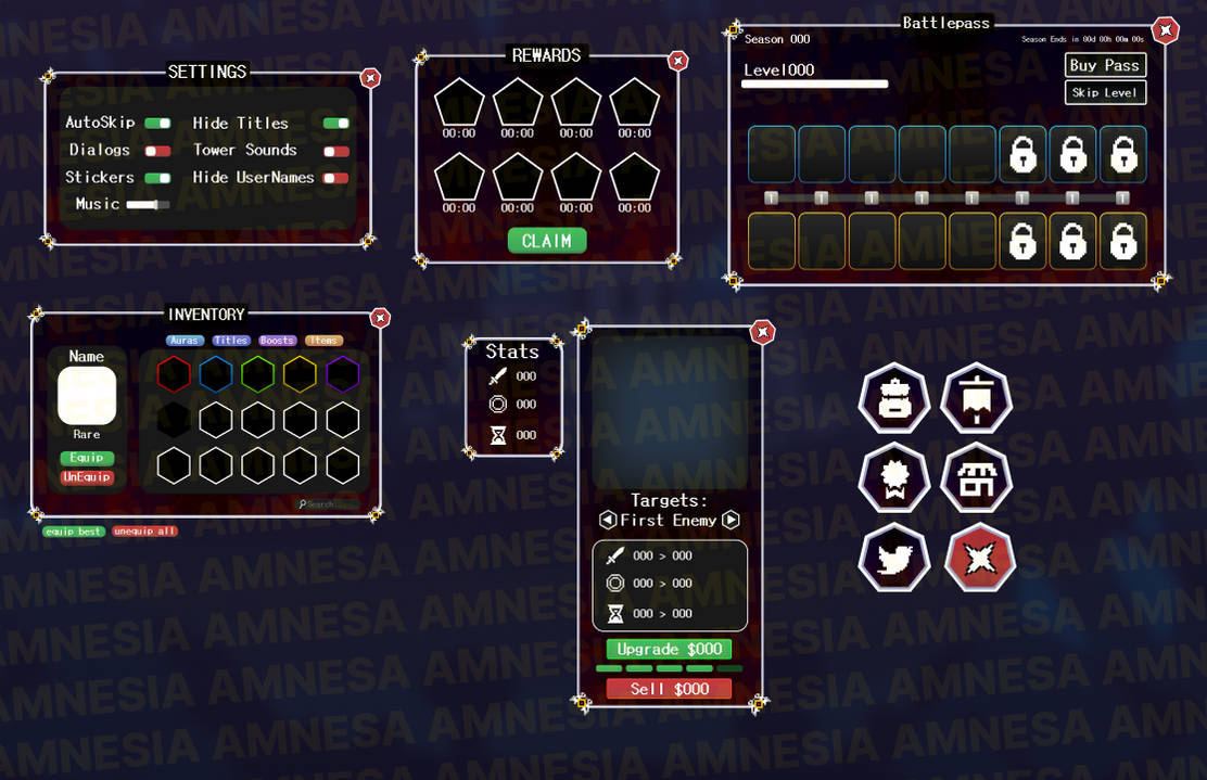 Ui Tower Roblox tower defense ui by Amnessiiaa on DeviantArt