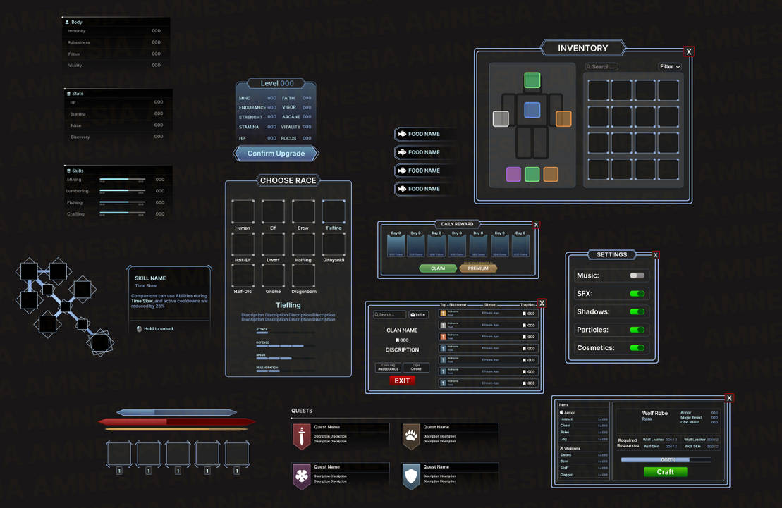 Roblox RPG Game ui by Amnessiiaa on DeviantArt