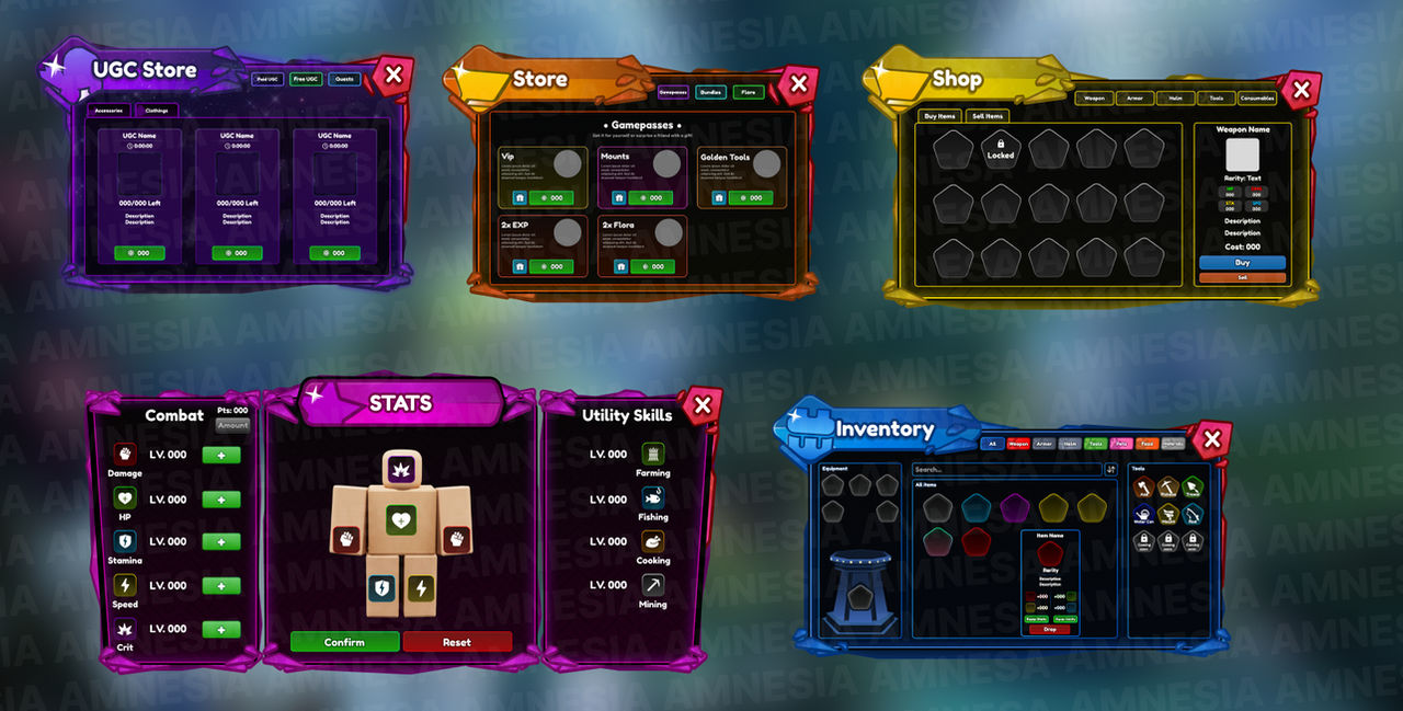Roblox Rts Ui Roblox game ui by Amnessiiaa on DeviantArt