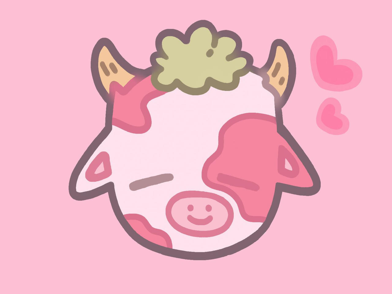 hey everyone i designed a strawberry cow sticker! please let me know what  you think in the comments! : r/Inkscape