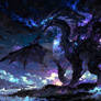 Default A colossal dragon its scales shimmering wi