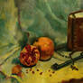 Still life with pomegranate