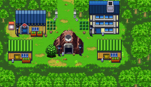 A fan made Pokemon Village