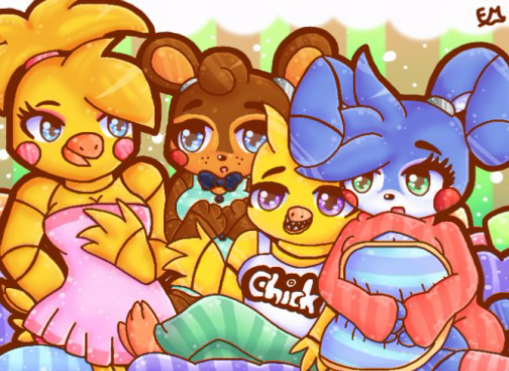 .:Five Nights at Freddy's girls slumber party:.