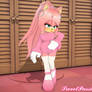 .:Posing in pink sweater:.