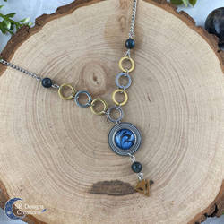 Fantasy Necklace with Kyanite Beads Modern Jewelry