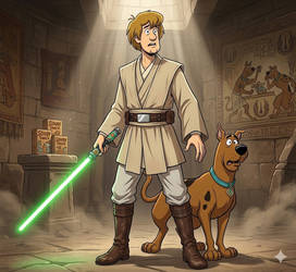 Shaggy as a Jedi Knight (updated version)
