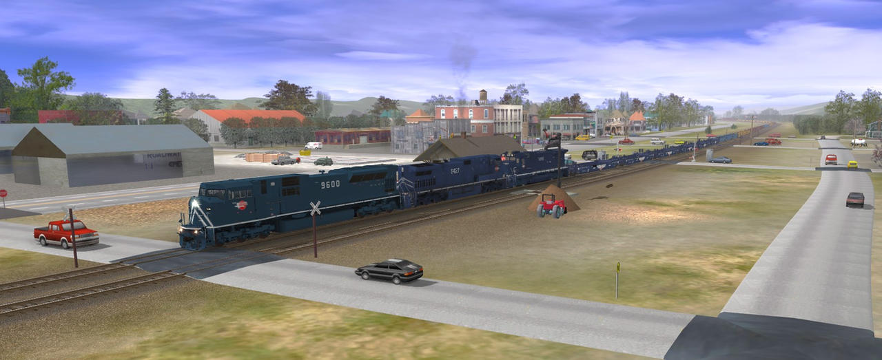 Empty Container Train MP Empty Container Train Rolling Through Ridgeway by texomajack1971 on ...
