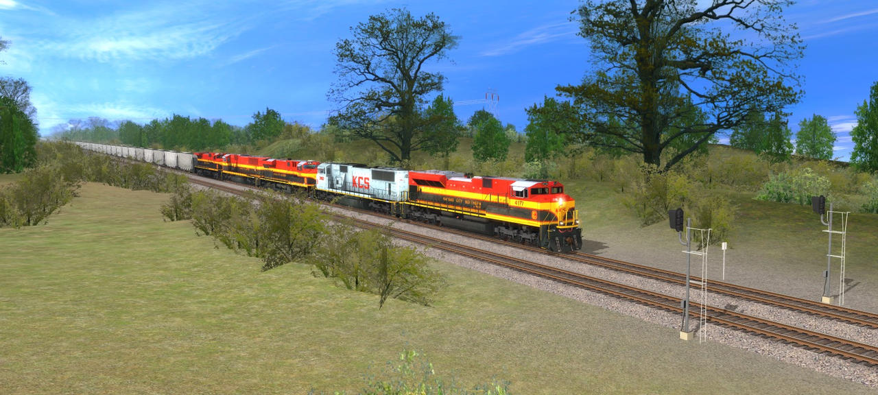 KCS Loaded TXUX Coal Train Waits For Crew Change by texomajack1971 on ...