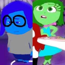 Inside Out Sadness and Disgust